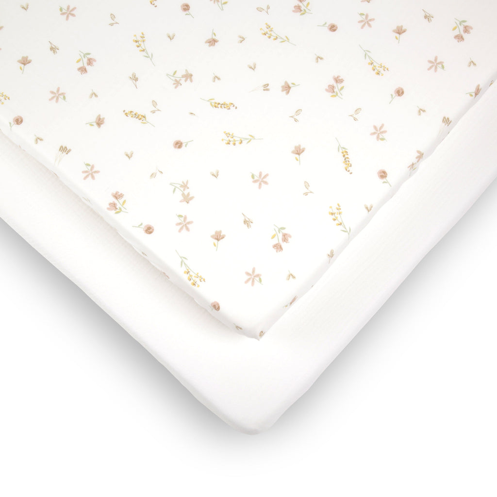 4 Piece Cot Bed Bedding Set - Cashmere Meadow