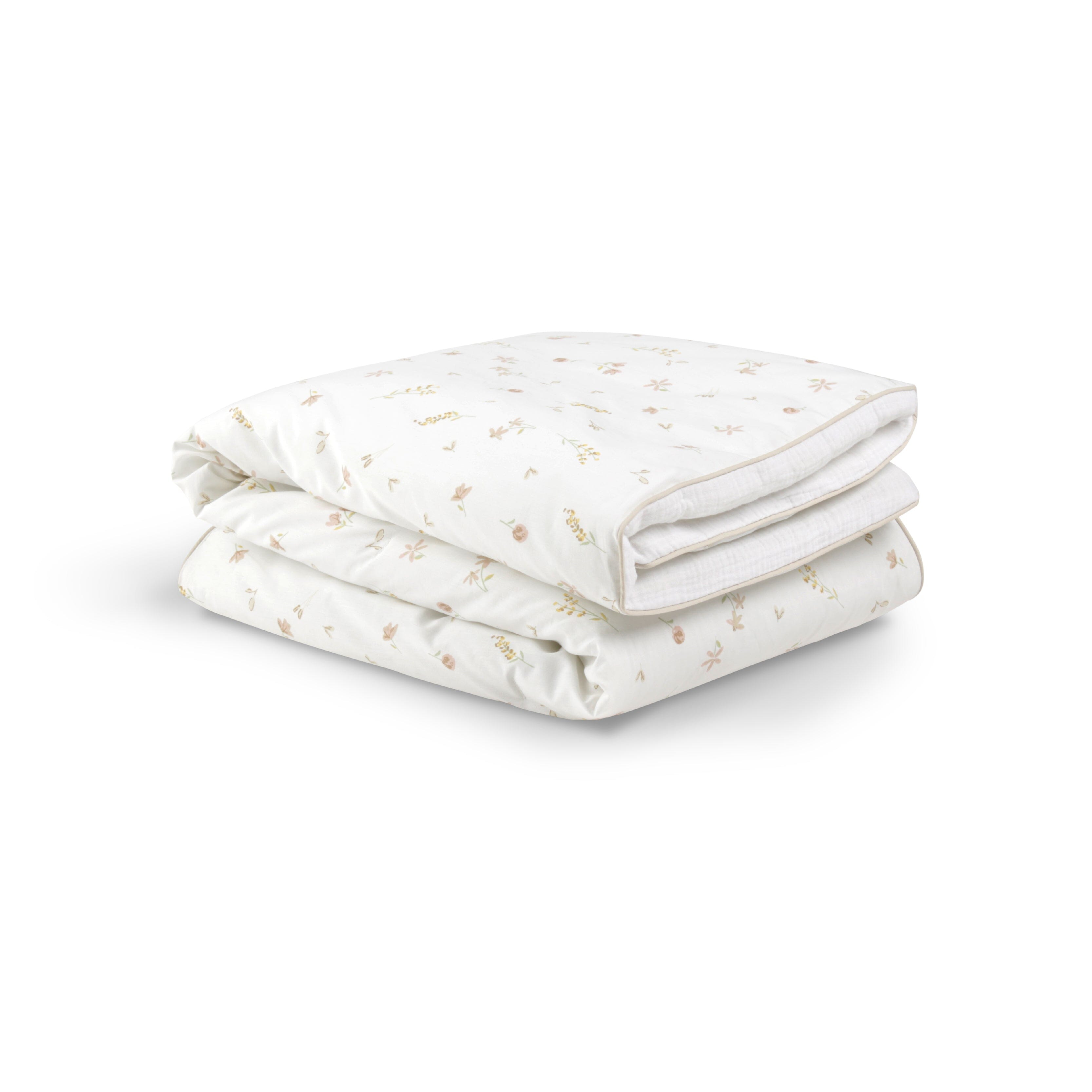 4 Piece Cot Bed Bedding Set - Cashmere Meadow