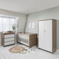 Tuti Bambini Modena 3 Piece Room Set - White/Oak
