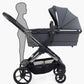 icandy Peach 7 Dark Grey Pushchair and Carrycot - Complete Car Seat Bundle