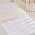 Cot Bed Quilt - Ditsy Cherry