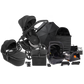 icandy Peach 7 STUDIO Pushchair and Carrycot - Complete Car Seat Bundle- Ultra Matt Black