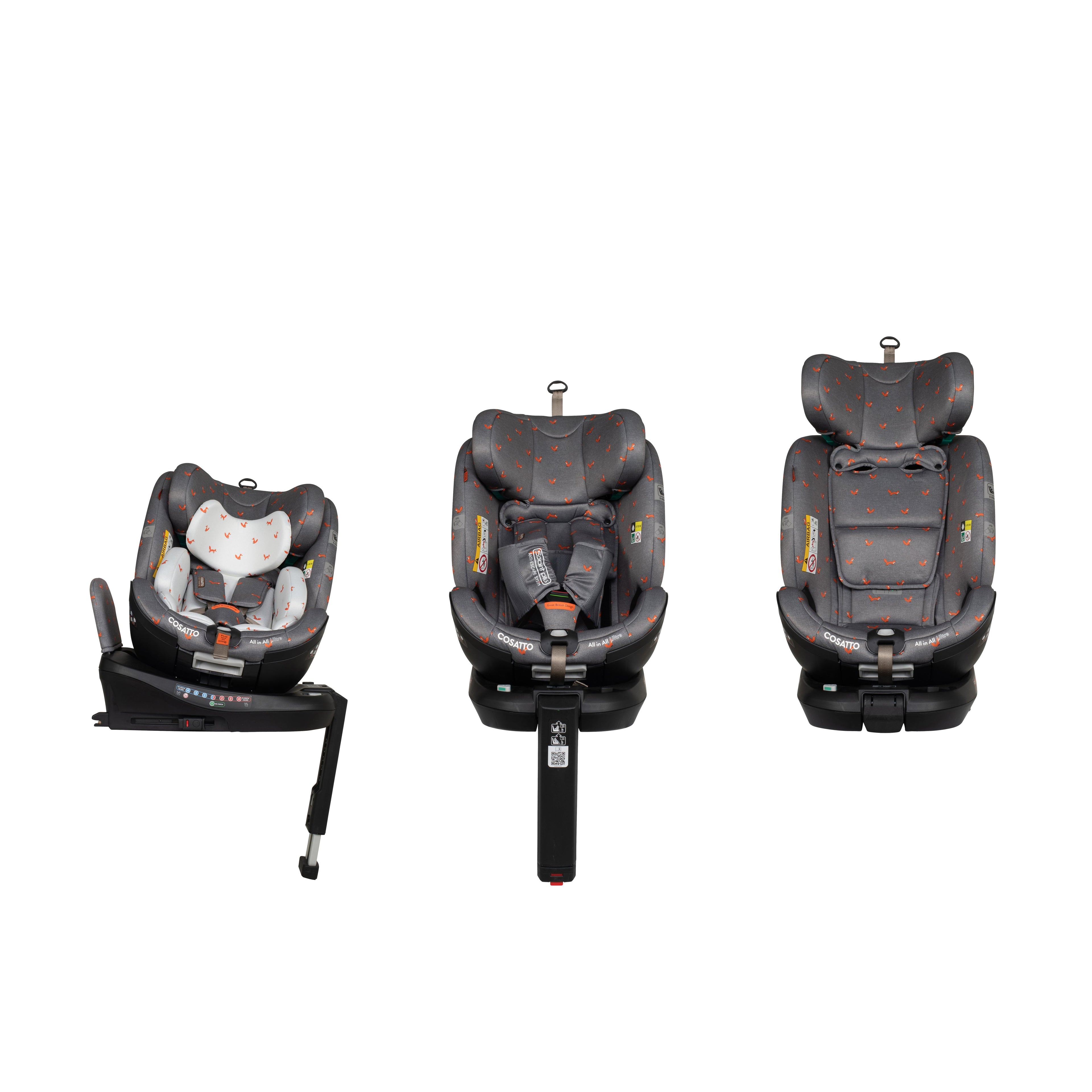 Cosatto All in All Ultra 360 Rotate i-Size Car Seat Foxling