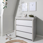 Tutti Bambini Modena 2 Piece Room Set - Grey Ash/White