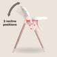 My Babiie Premium Highchair Rose Gold