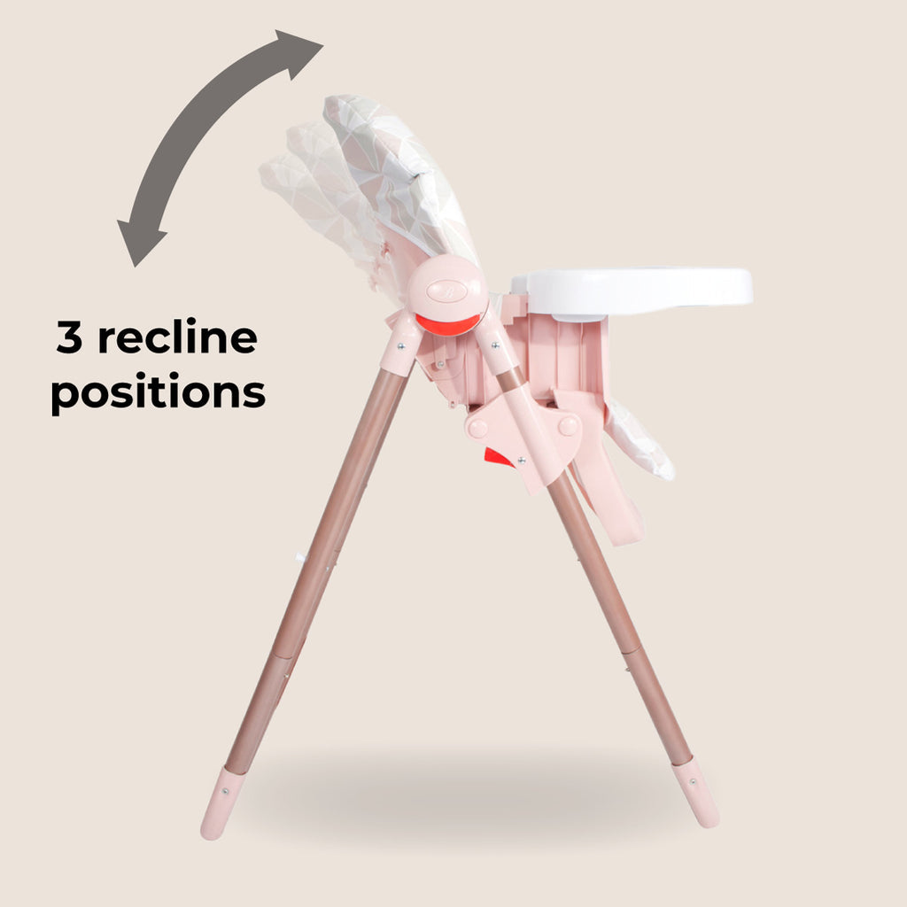 My Babiie Premium Highchair Rose Gold