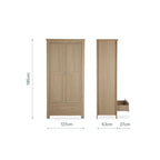 Burford 3 Piece Nursery Furniture Set - Oak