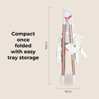 My Babiie Premium Highchair-Rose Gold Blush Tropical