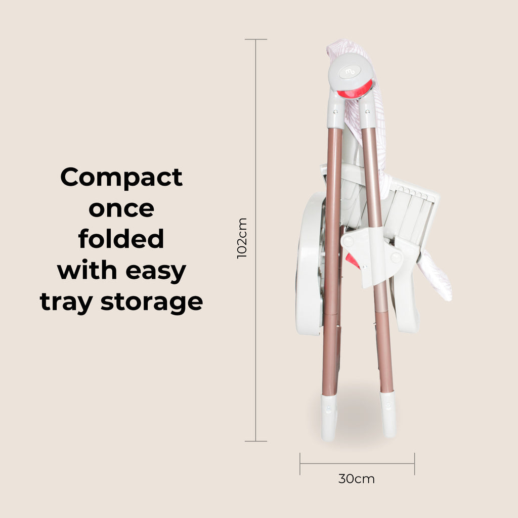 My Babiie Premium Highchair-Rose Gold Blush Tropical