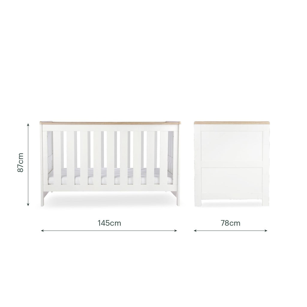 Burford 3 Piece Nursery Furniture Set - White & Oak