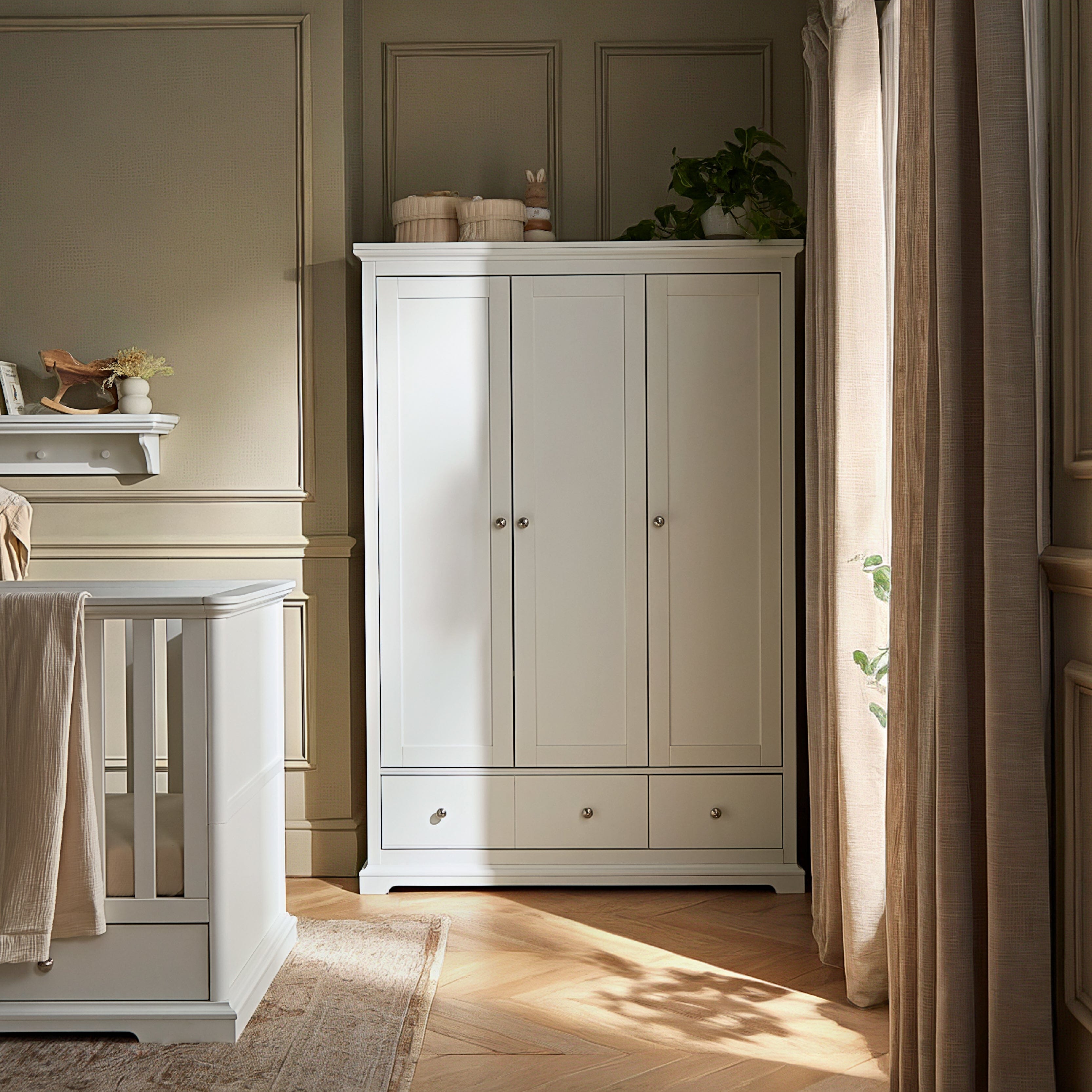 Beaumont Grand 3 Piece Nursery Furniture Set - White