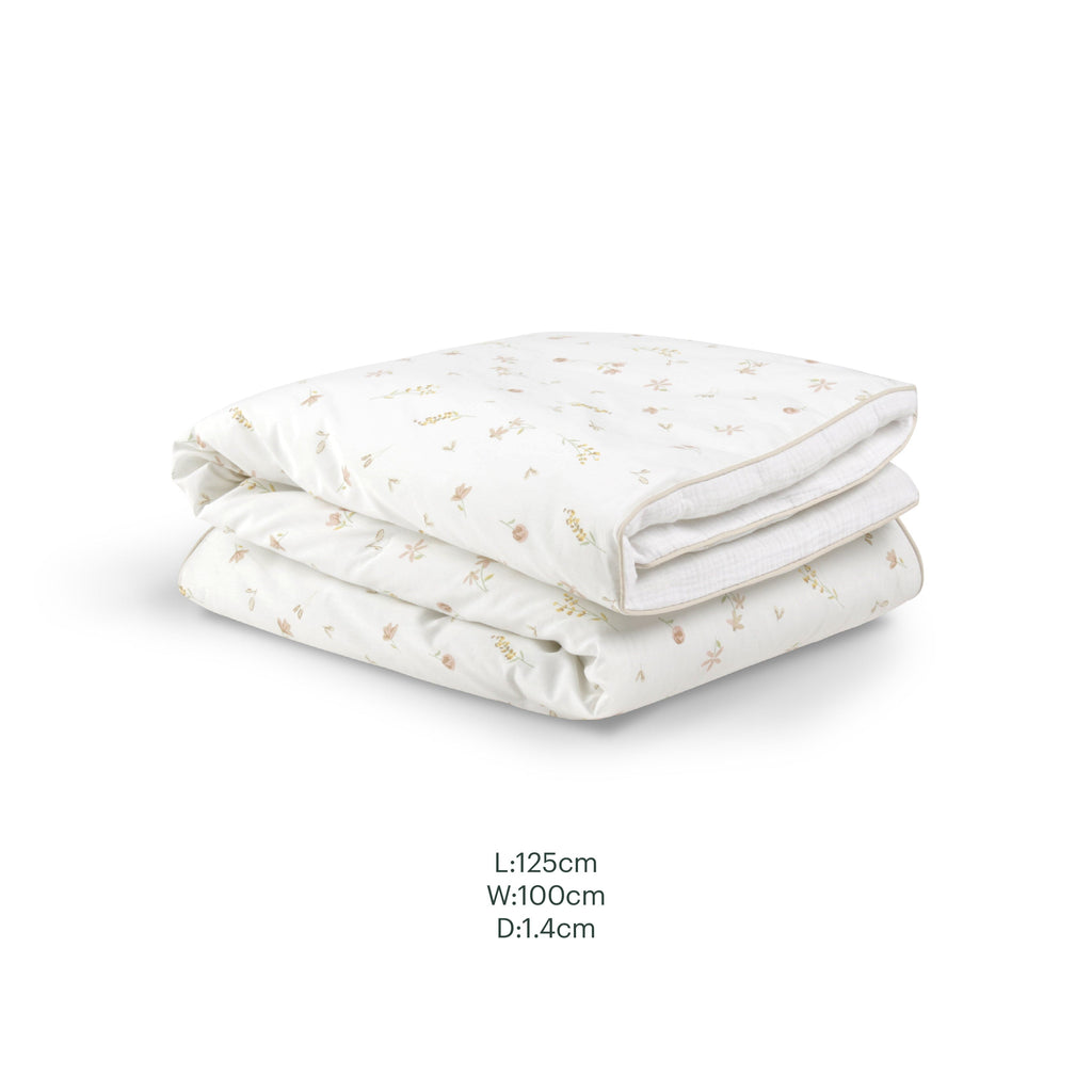 Cot Bed Quilt - Cashmere Meadow