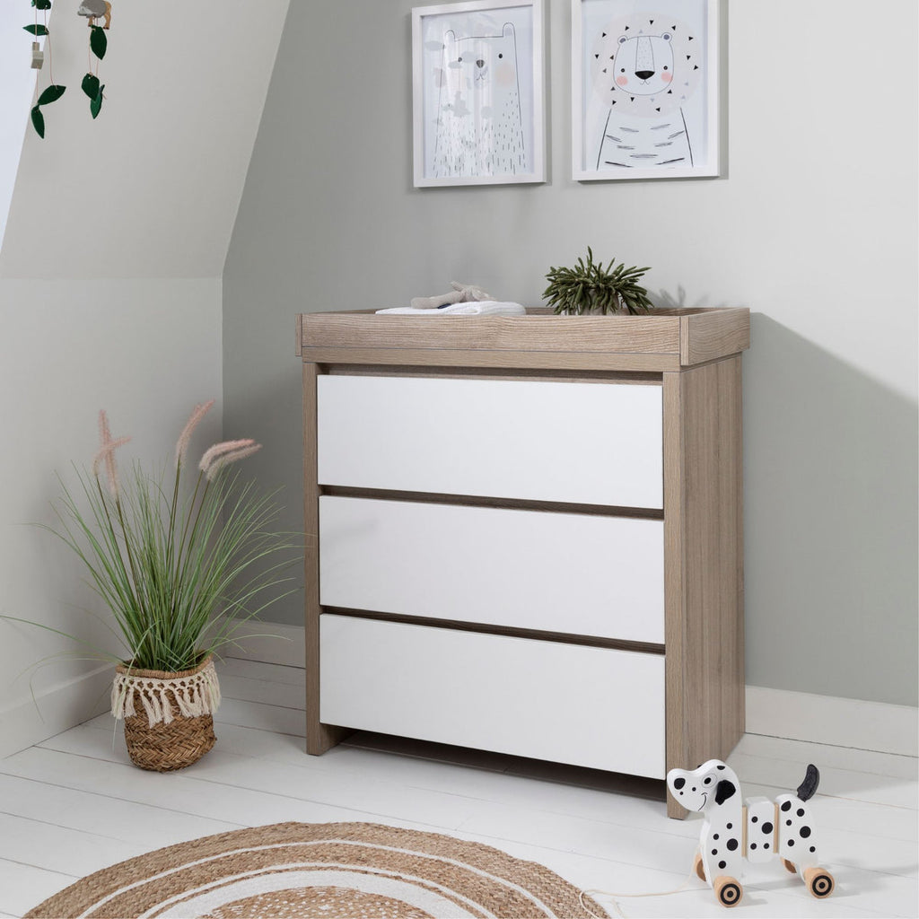 Tutti Bambini Modena 2 Piece Room Set - White/Oak
