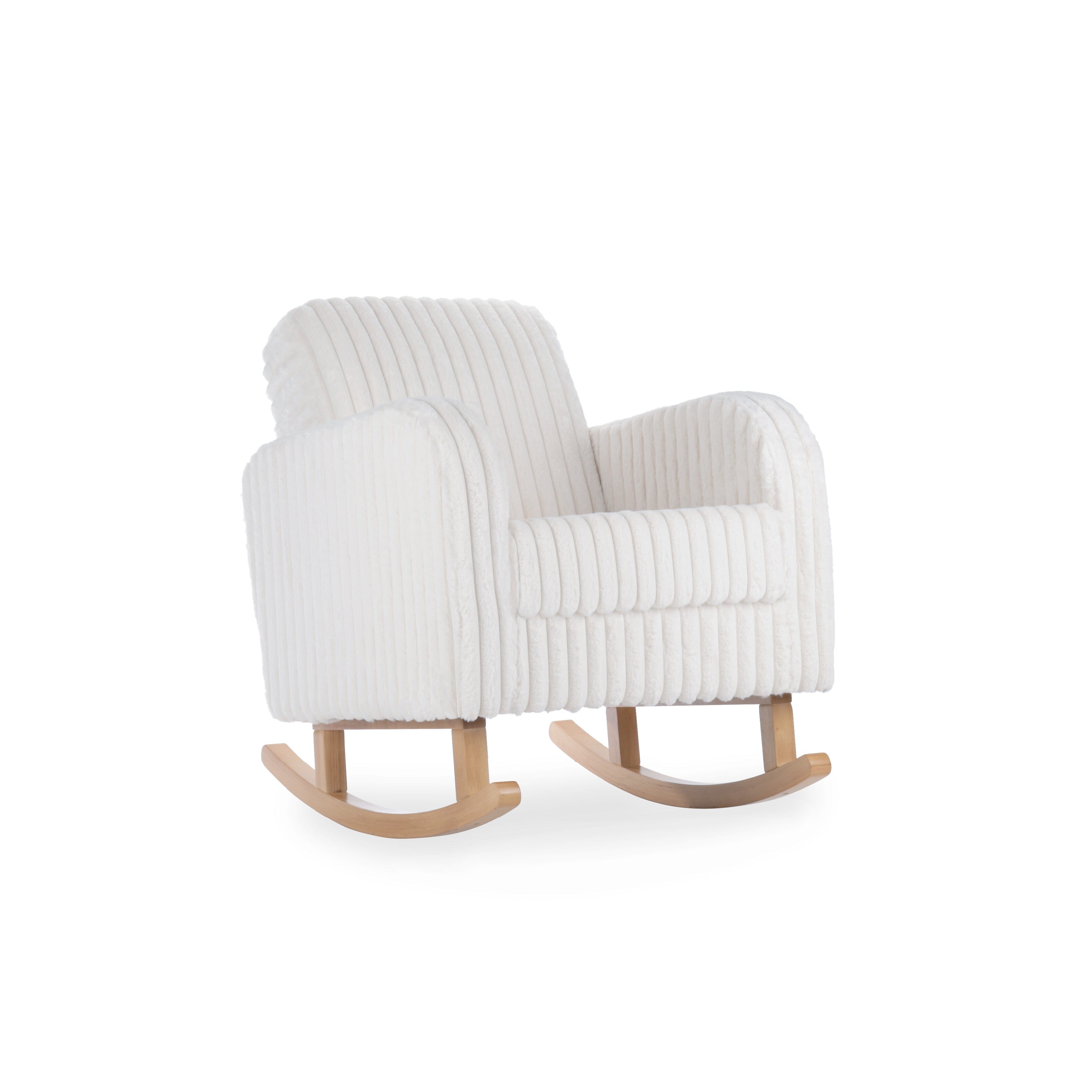 Etta Faux Fur Nursing Chair - Cream