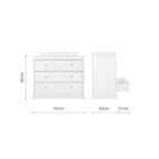 Beaumont 2 Piece Nursery Furniture Set - White
