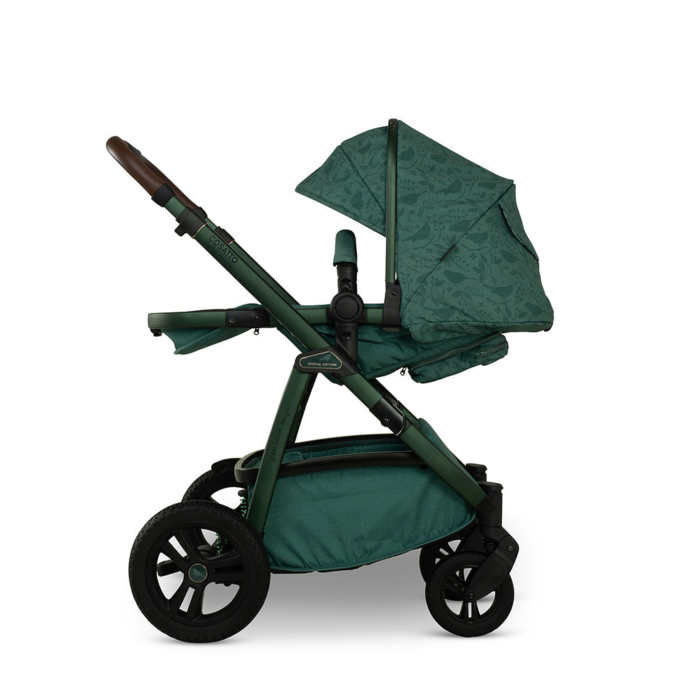 Cosatto Wow 3 Special Edition All Stage Family Rotate & Recline 2 Base Bundle Wildwood