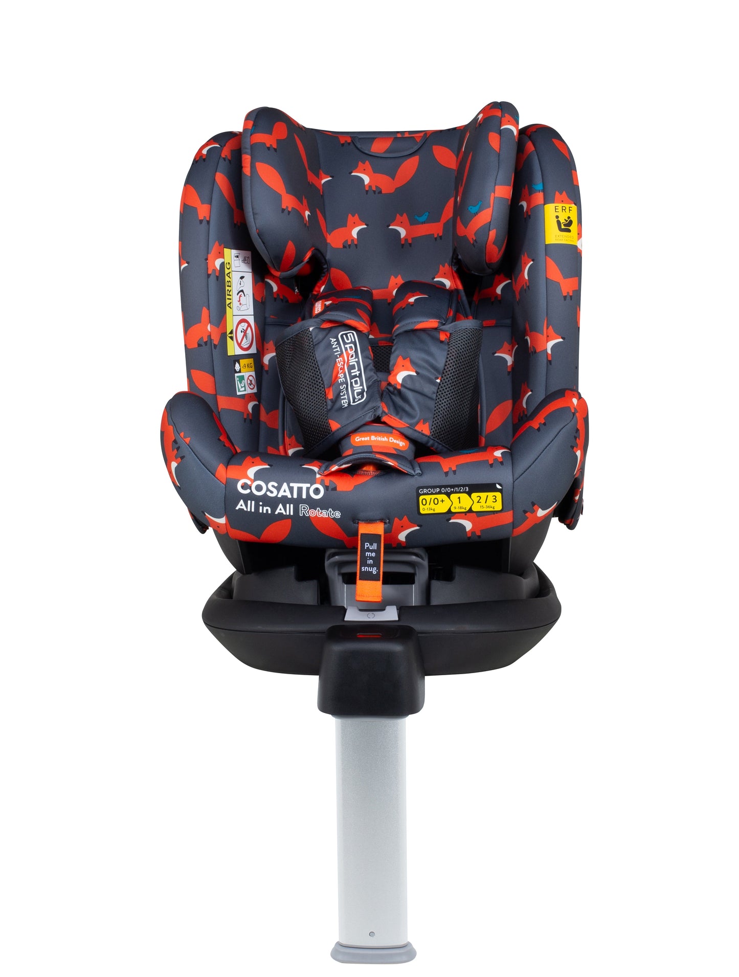 Cosatto All in All 360 Rotate Car Seat -Charcoal Mister Fox