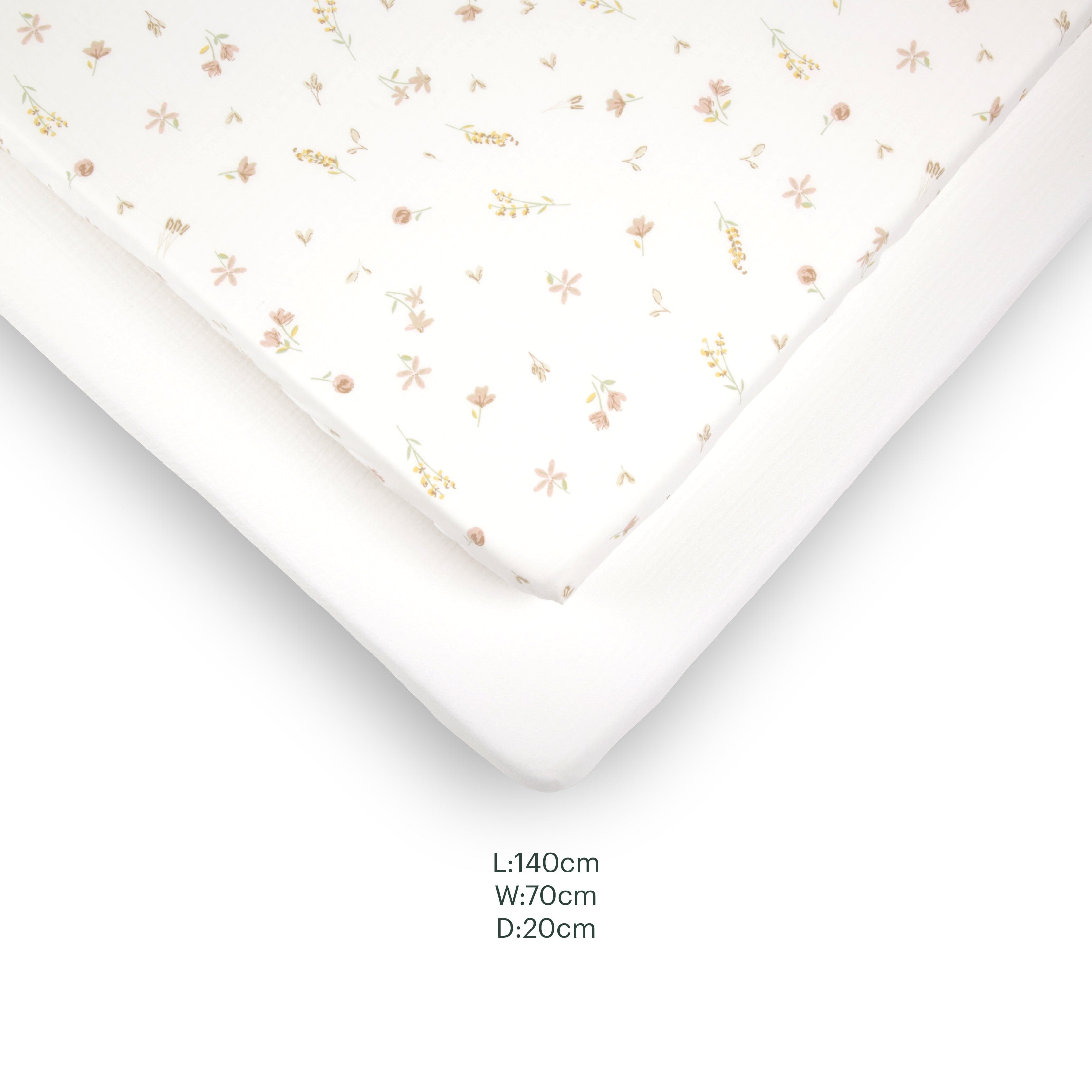 4 Piece Cot Bed Bedding Set - Cashmere Meadow