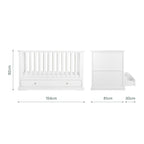 Beaumont 2 Piece Nursery Furniture Set - White