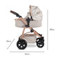 Cosatto Wow 3 Doll's Pram- Whisper