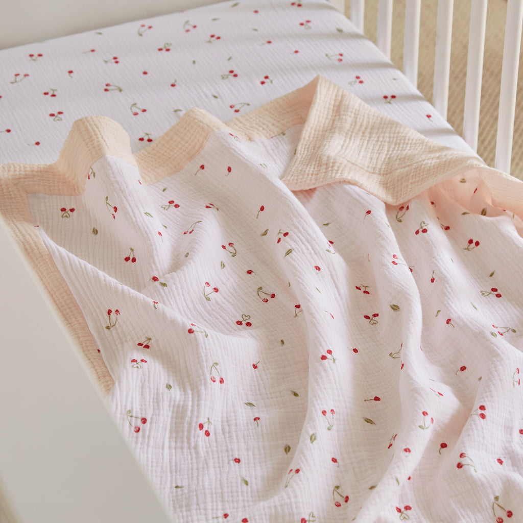 Comforter Blanket - Ditsy Cherry