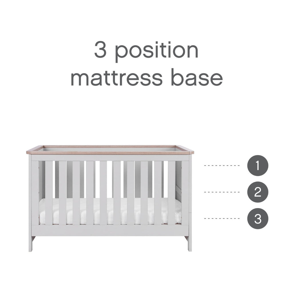 Tutti Bambini Verona 3 Piece Room Set - Dove Grey/Oak