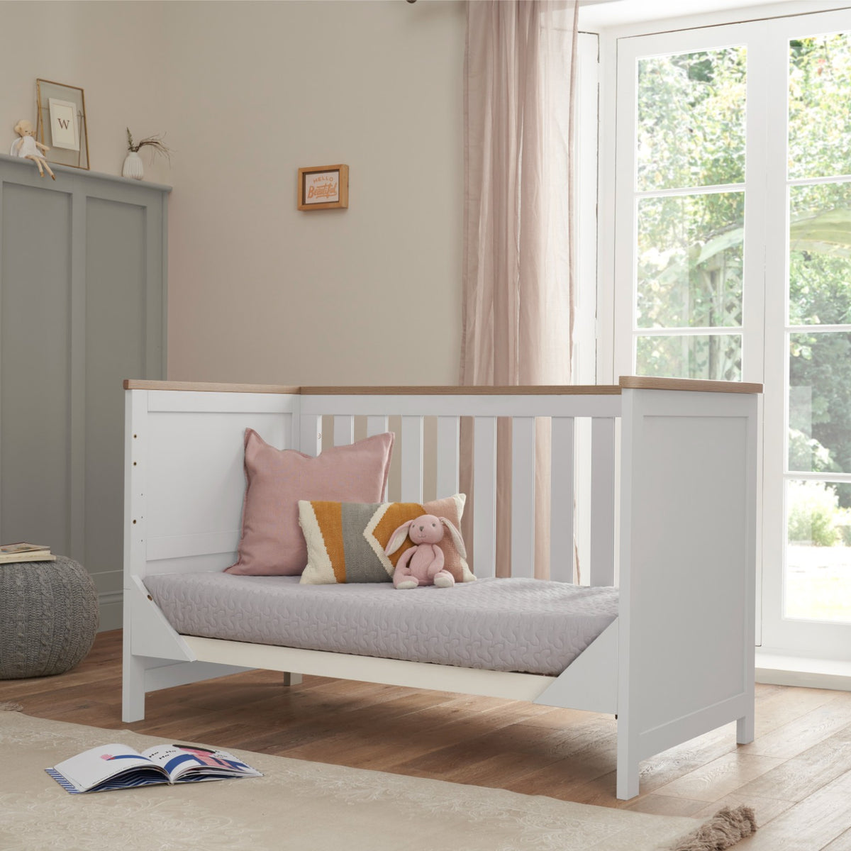 Tuti Bambini Verona 3 Piece Room Set - White/Oak
