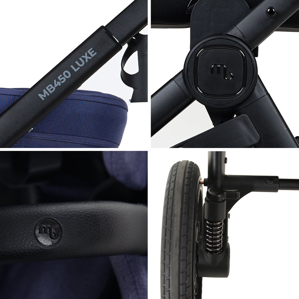 My Babiie MB450 LUXE 3-in-1 Travel System - Indigo