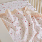 4 Piece Cot Bed Bedding Set - Ditsy Cherry