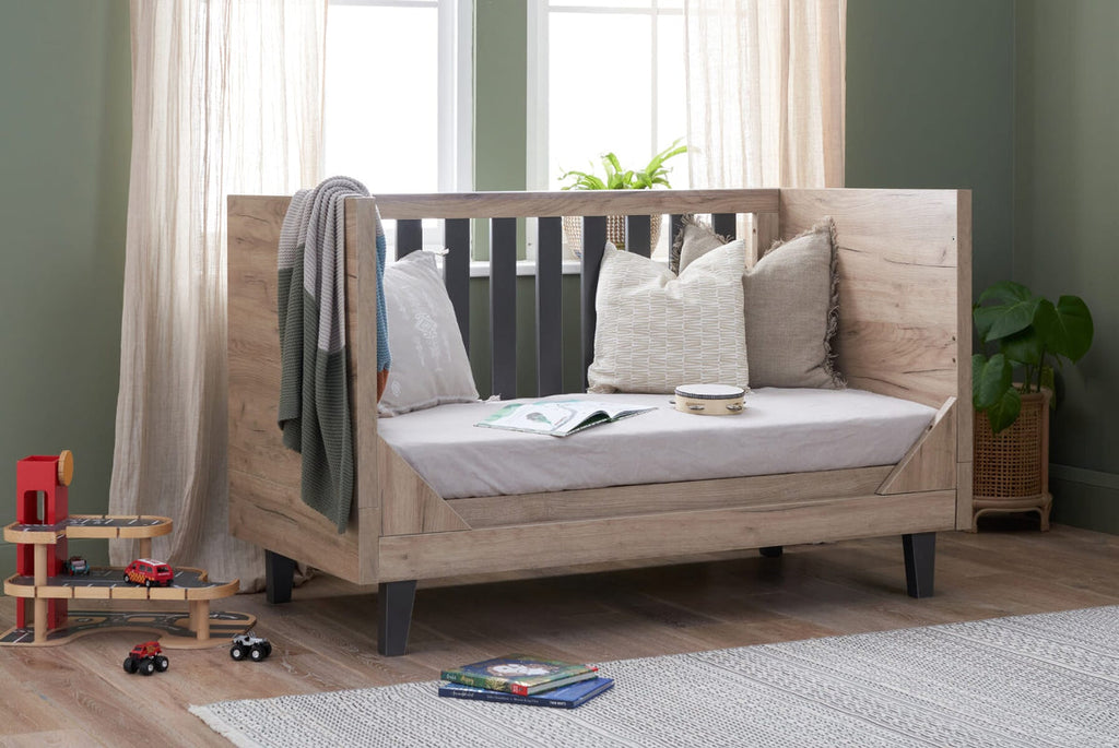 Tutti Bambini Como 3 Piece Room Set - Distressed Oak/Slate Grey