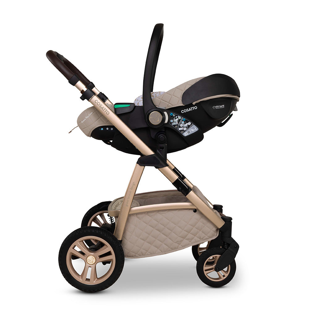 Cosatto Wow 3 All Stage Family Rotate & Recline 2 Base Bundle Whisper