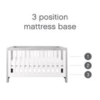 Tutti Bambini Modena 2 Piece Room Set - Grey Ash/White
