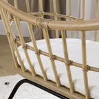 Aria Wave Crib - Rattan