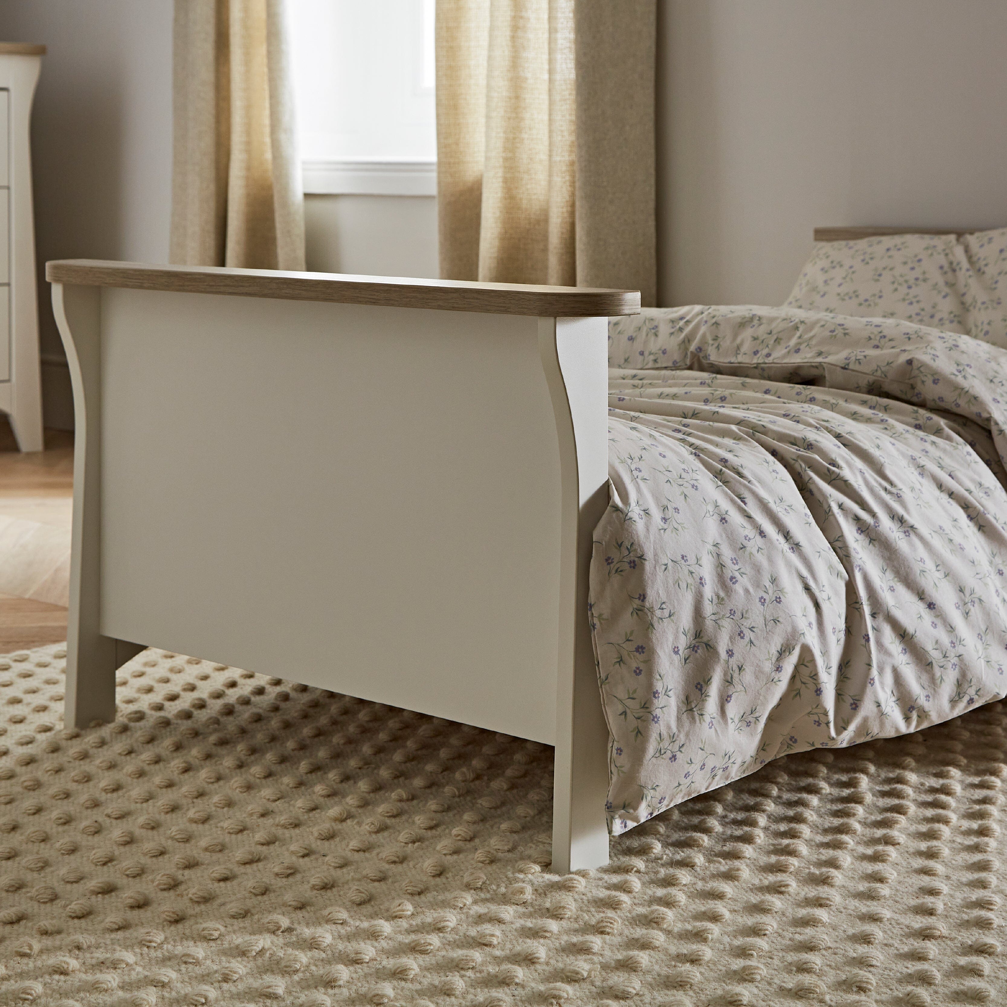 Clara Toddler Bed - White & Ash