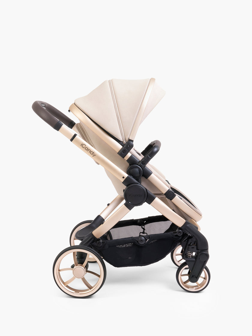 icandy Peach 7 Biscotti Pushchair and Carrycot - Complete Car Seat Bundle