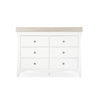 Clara 6 Drawer Dresser - White & Ash