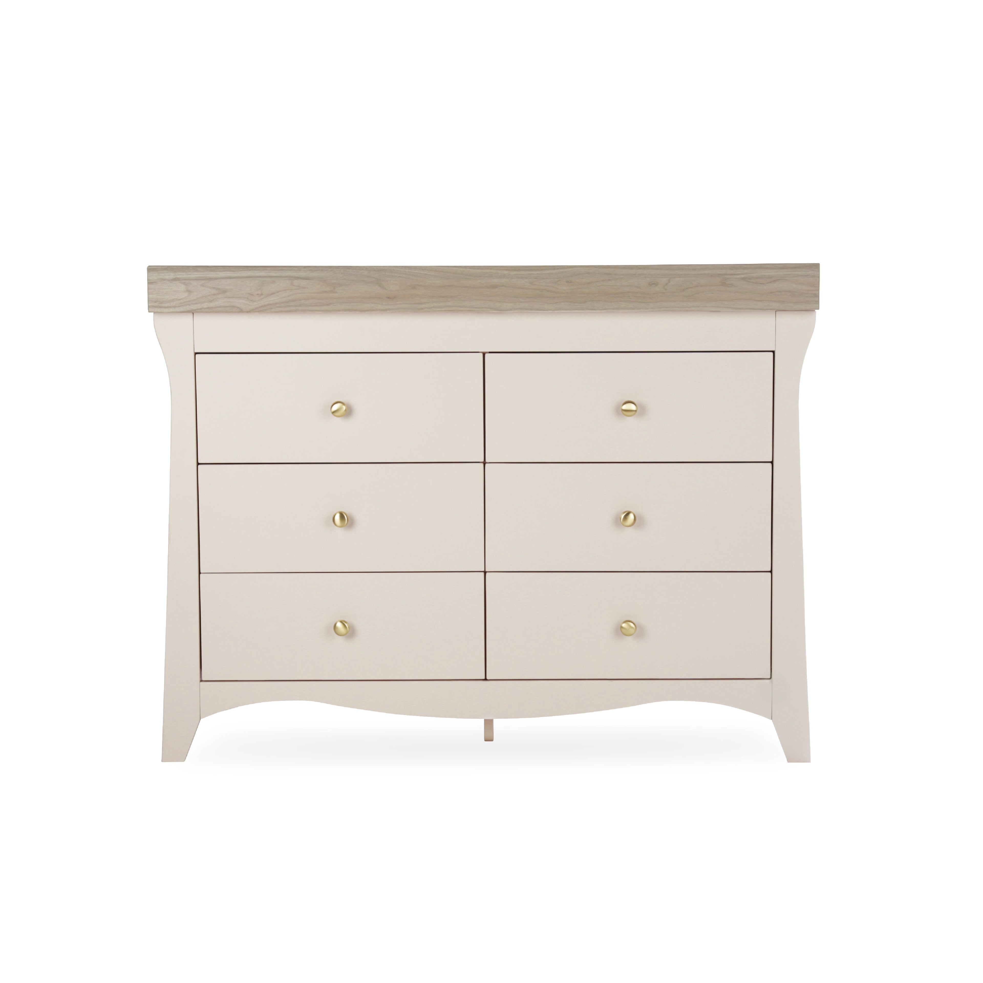 Clara 6 Drawer Dresser - Cashmere & Ash