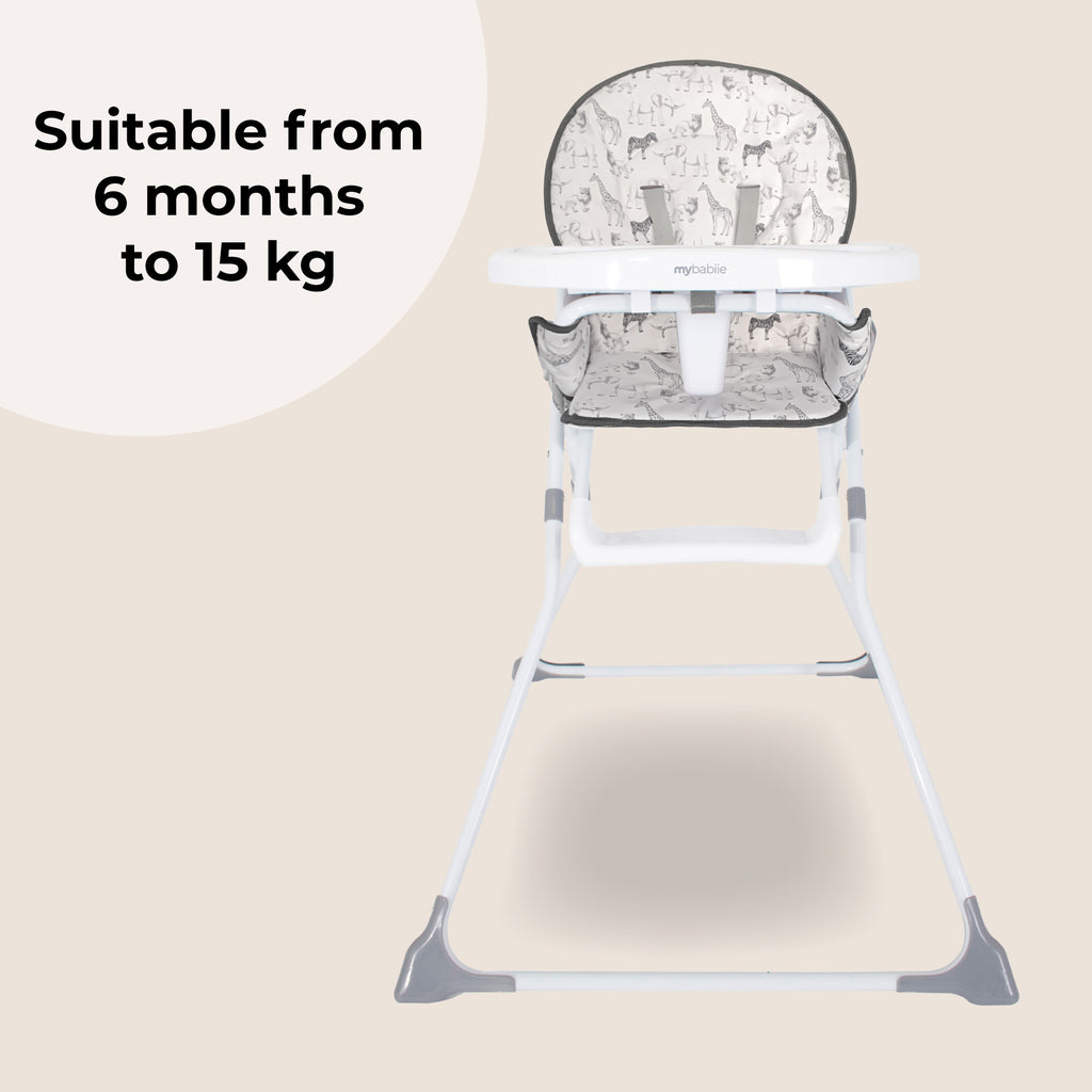 My Babiie Compact Highchair-Safari