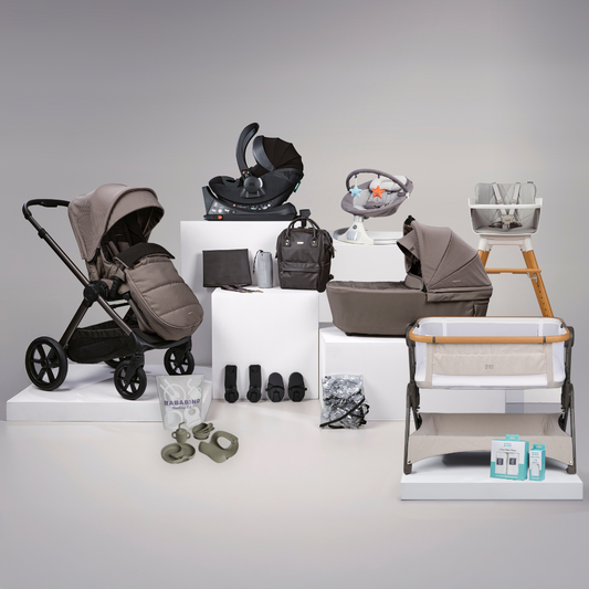 Bababing Raffi Travel,Home & Feeding Bundle- 18pc - Minky