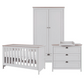 Tuti Bambini Verona 3 Piece Room Set - Dove Grey/Oak