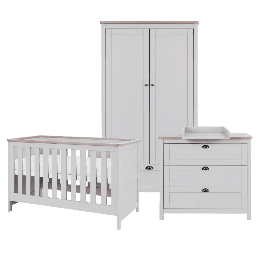Tutti Bambini Verona 3 Piece Room Set - Dove Grey/Oak