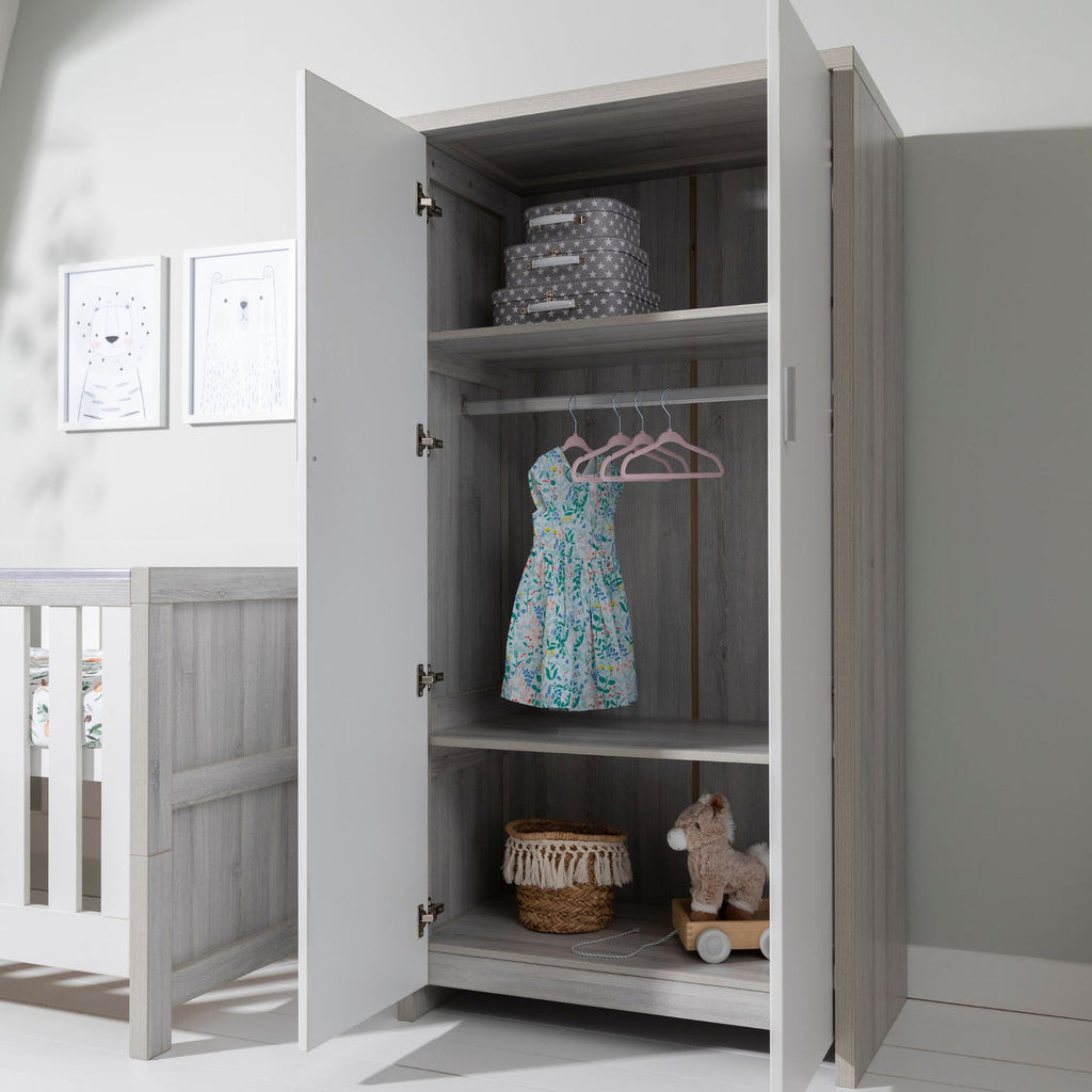 Tutti Bambini Modena 3 Piece Room Set - Grey Ash/White