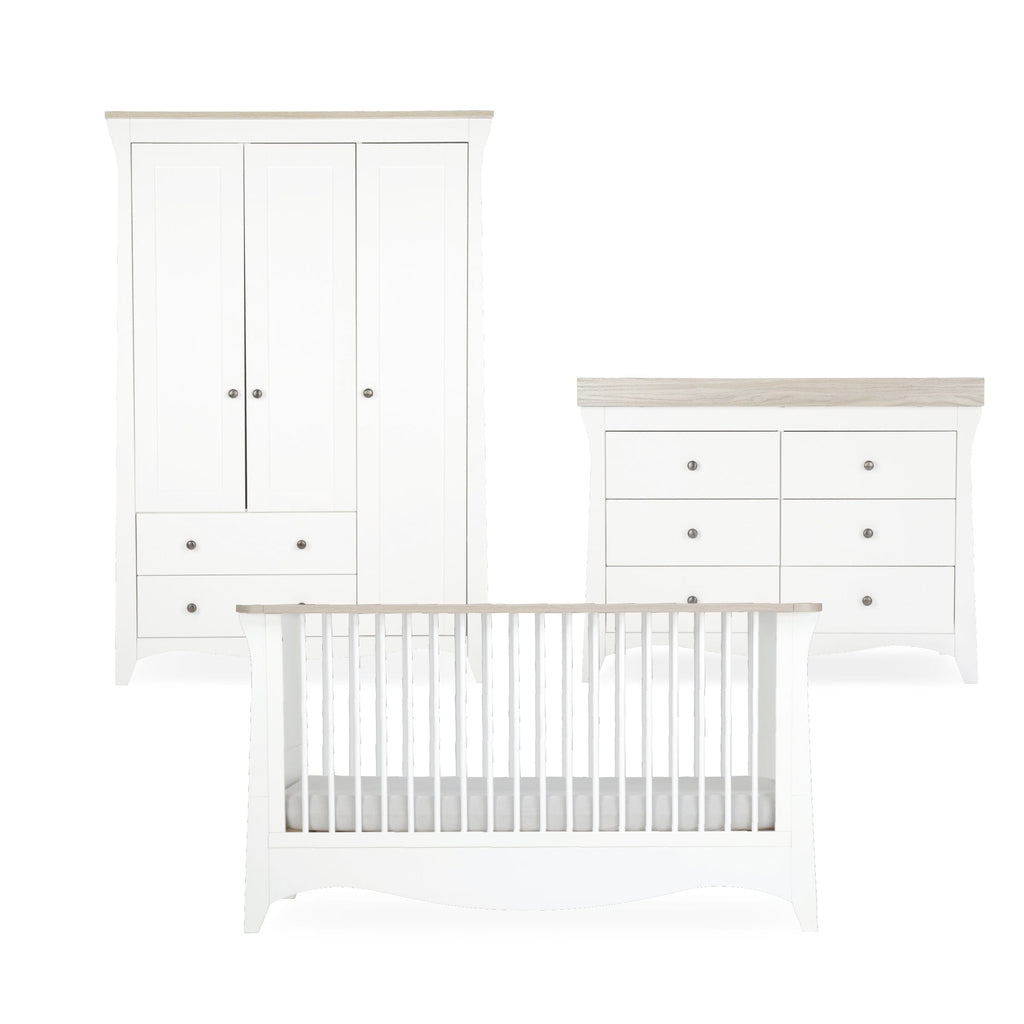 Clara Luxe 3 Piece Furniture Set - White & Ash