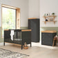 Tutti Bambini Rio 3 Piece Room Set - Honey Oak & Slate Grey