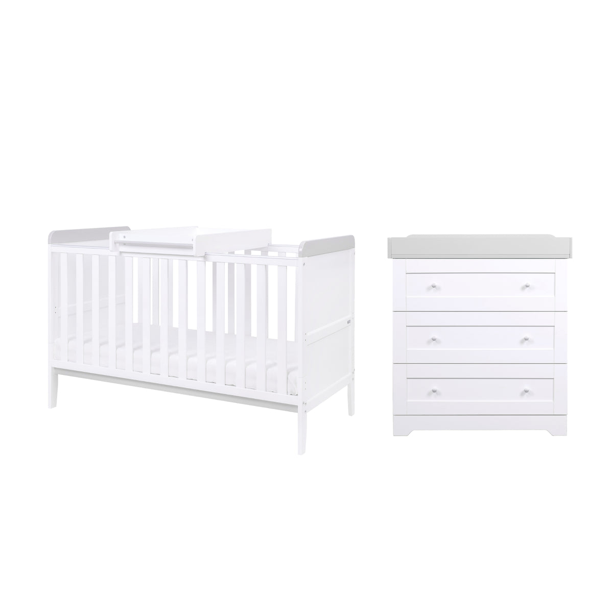 Tuti Bambini Rio 2 Piece Room Set - White & Dove Grey