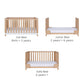 Tutti Bambini Hygge Cot Bed - White/Light Oak