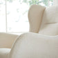 Marley Nursing Chair and Footstool - Teddy Off White