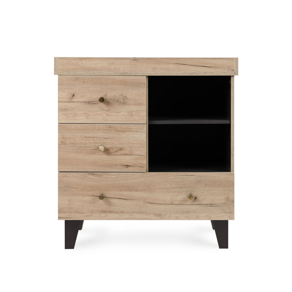 Tutti Bambini Como 3 Piece Room Set - Distressed Oak/Slate Grey