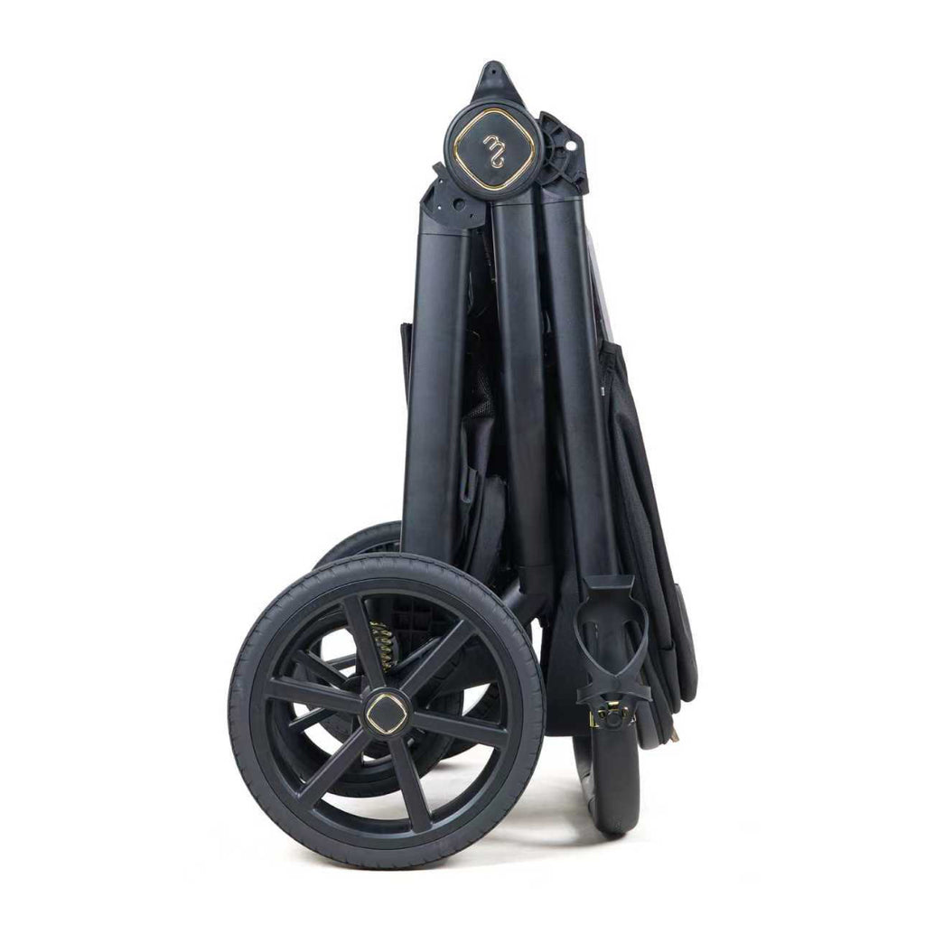 My Babiie MB450 LUXE 3-in-1 Travel System with Rotating Car Seat + Toddler Seat + Base - Black