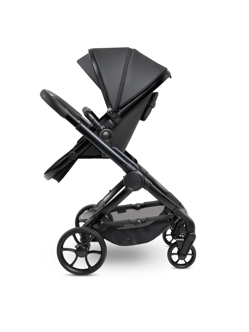 icandy Peach 7 STUDIO Pushchair and Carrycot - Complete Bundle Matt Black